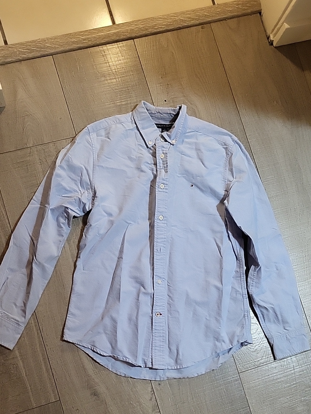 Tommy Hilfiger Pale Blue Button-Down Men's Shirt